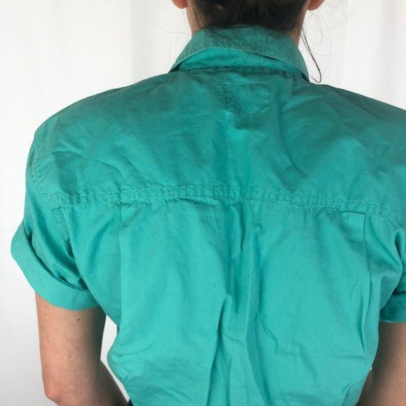 Vintage Liz Claiborne Button Down Crop Top - Picture 6 of 7